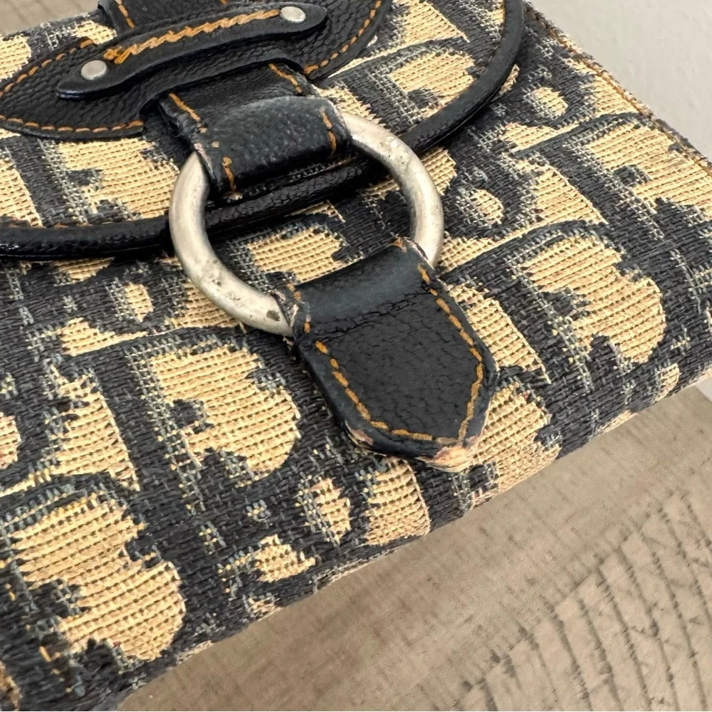 Dior Trotter Pattern Compact Wallet - Vintage